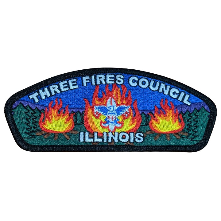 Three Fires Council Illinois Gold Border CSP NEW MINT 