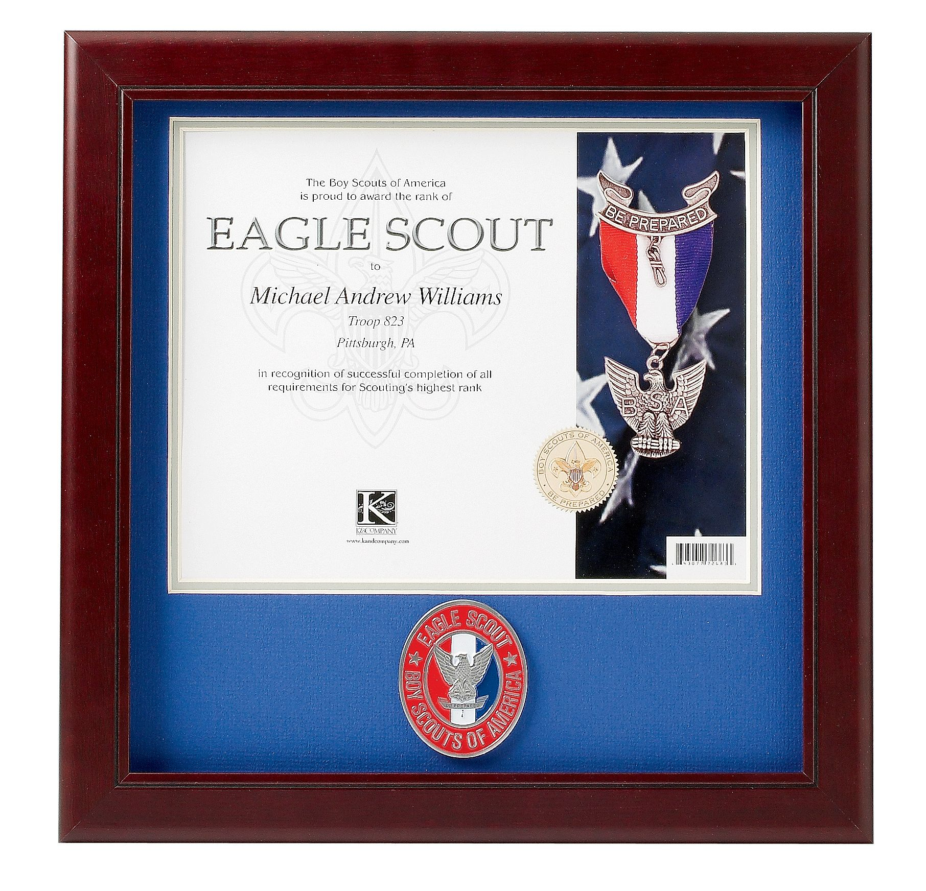 Custom 11"x14" Gift For Your New Eagle Scout Eagle Scout Gift 