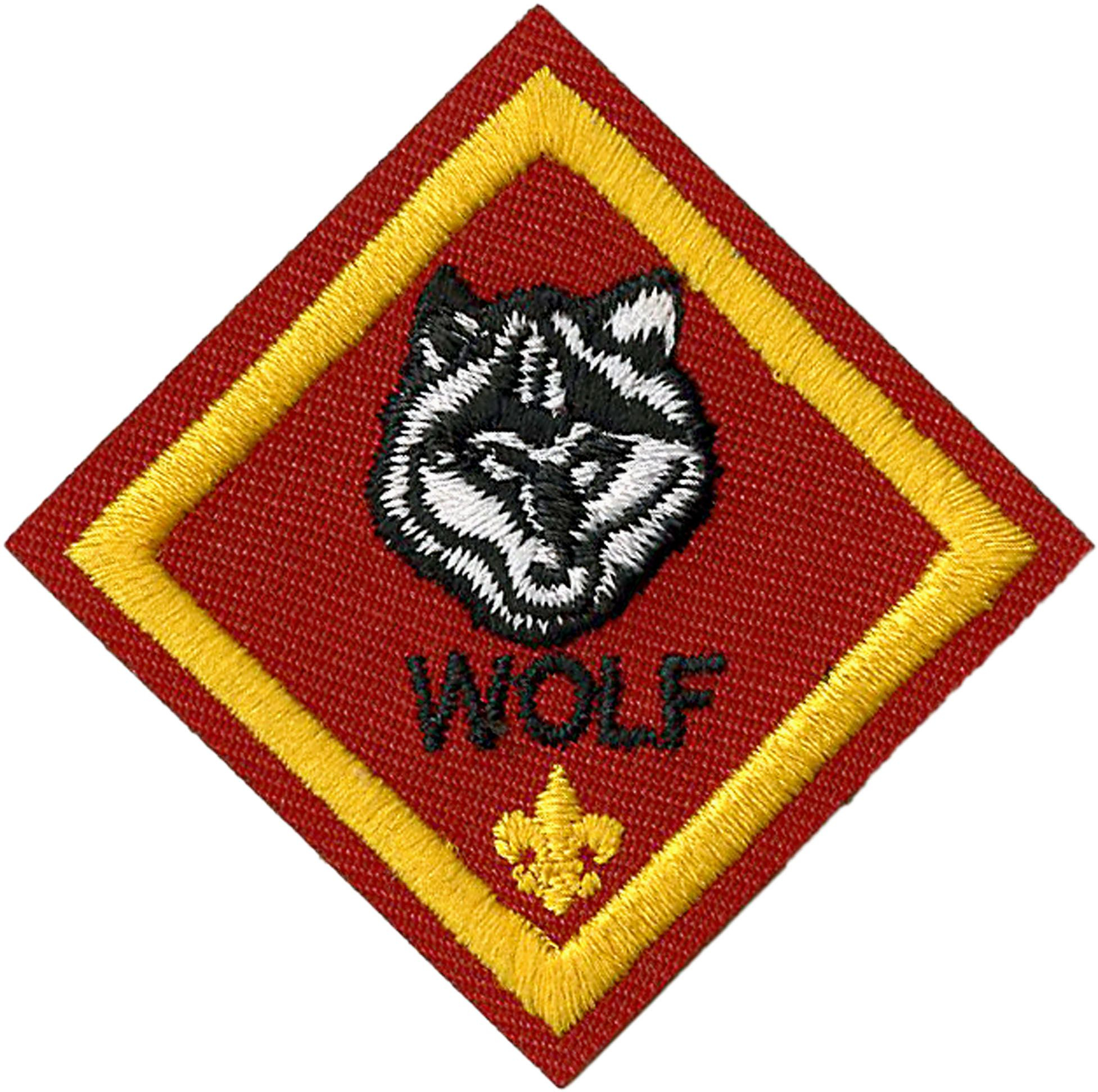 CUB SCOUTS OF AMERICA WOLF EMBLEM METAL KEY RING OFFICIAL LICENSED BSA BRAND NEW