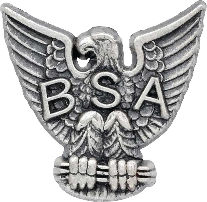 BOY SCOUT LICENSED EAGLE SCOUT BSA METAL SILVER TONE CHARM MOM DAD GIFT NEW