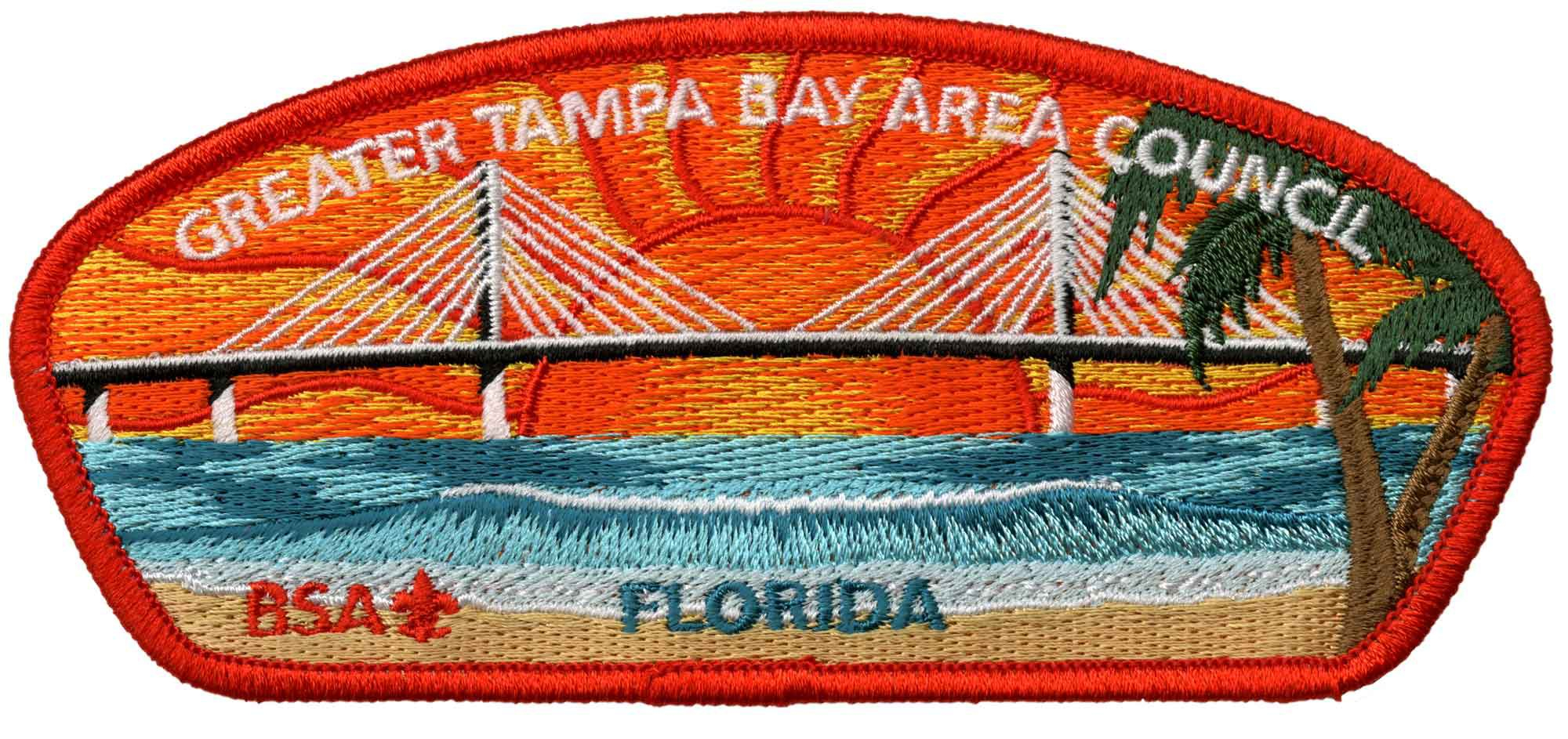 Q SCOUT BSA LAKE REGION LARGE PATCH CANOE FLORIDA GREATER TAMPA BAY AREA CNCL