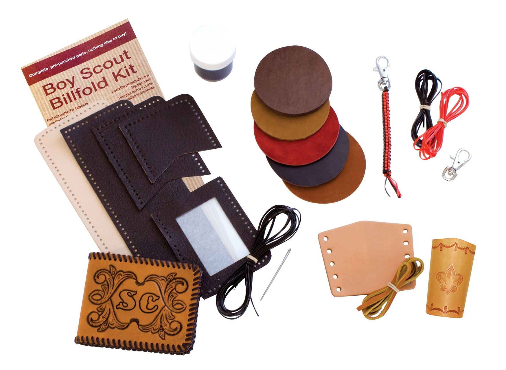 Leather Merit Badge Billfold Kit