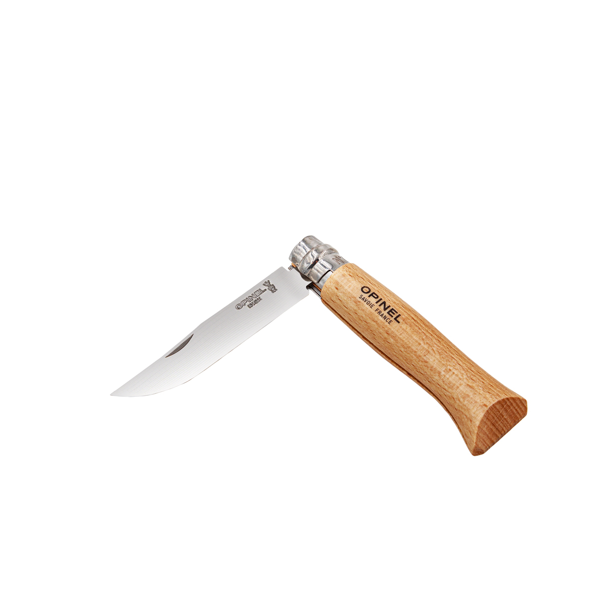  Opinel No.08 Stainless Steel Folding Knife with Oak