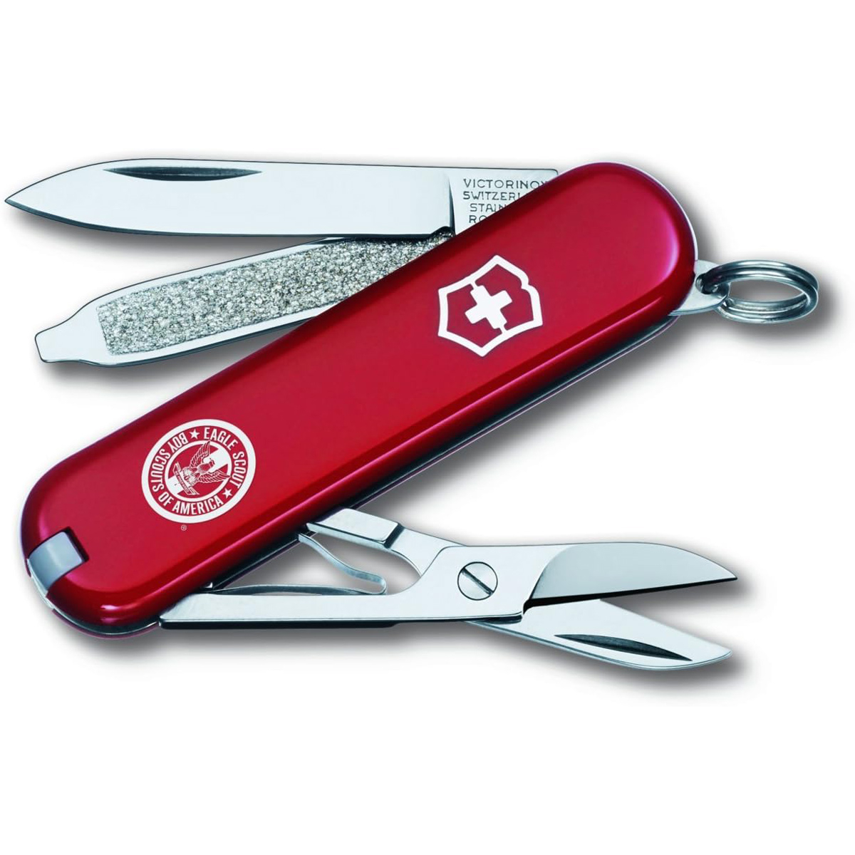 Swiss Army Classic SD Eagle Scout Pocket Knife, 2 1/4 Blade - 7