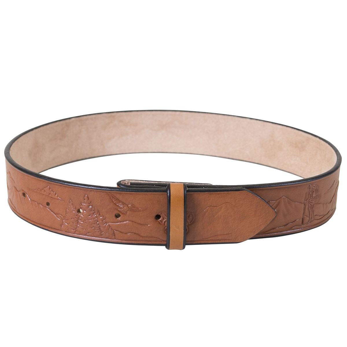 leather belt monogram