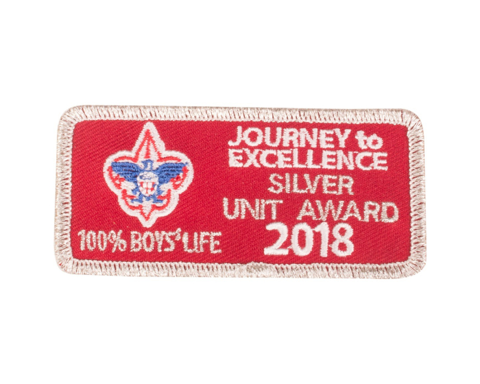 2018 Boy Scout BSA Journey to excellence JTE Silver Patch New