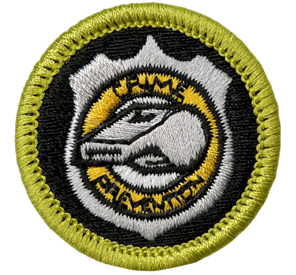 yZ Scout stuff backed Crime Prevention merit badge emblem patch
