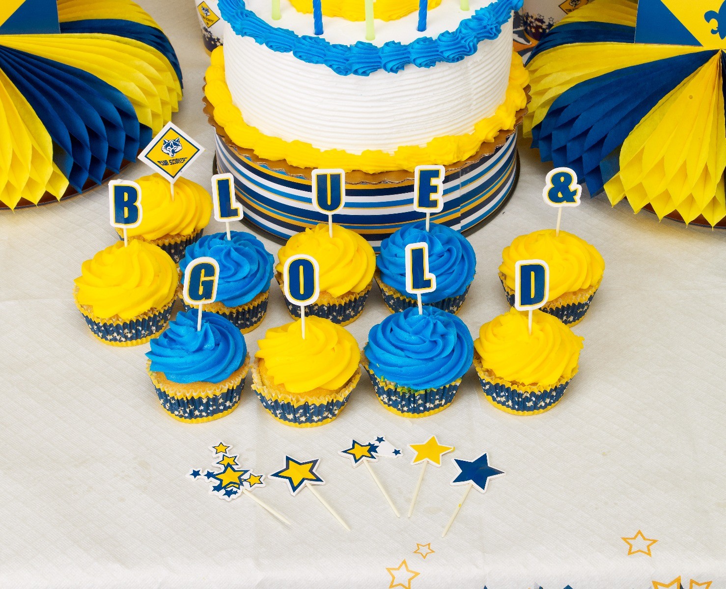 Blue and Gold details