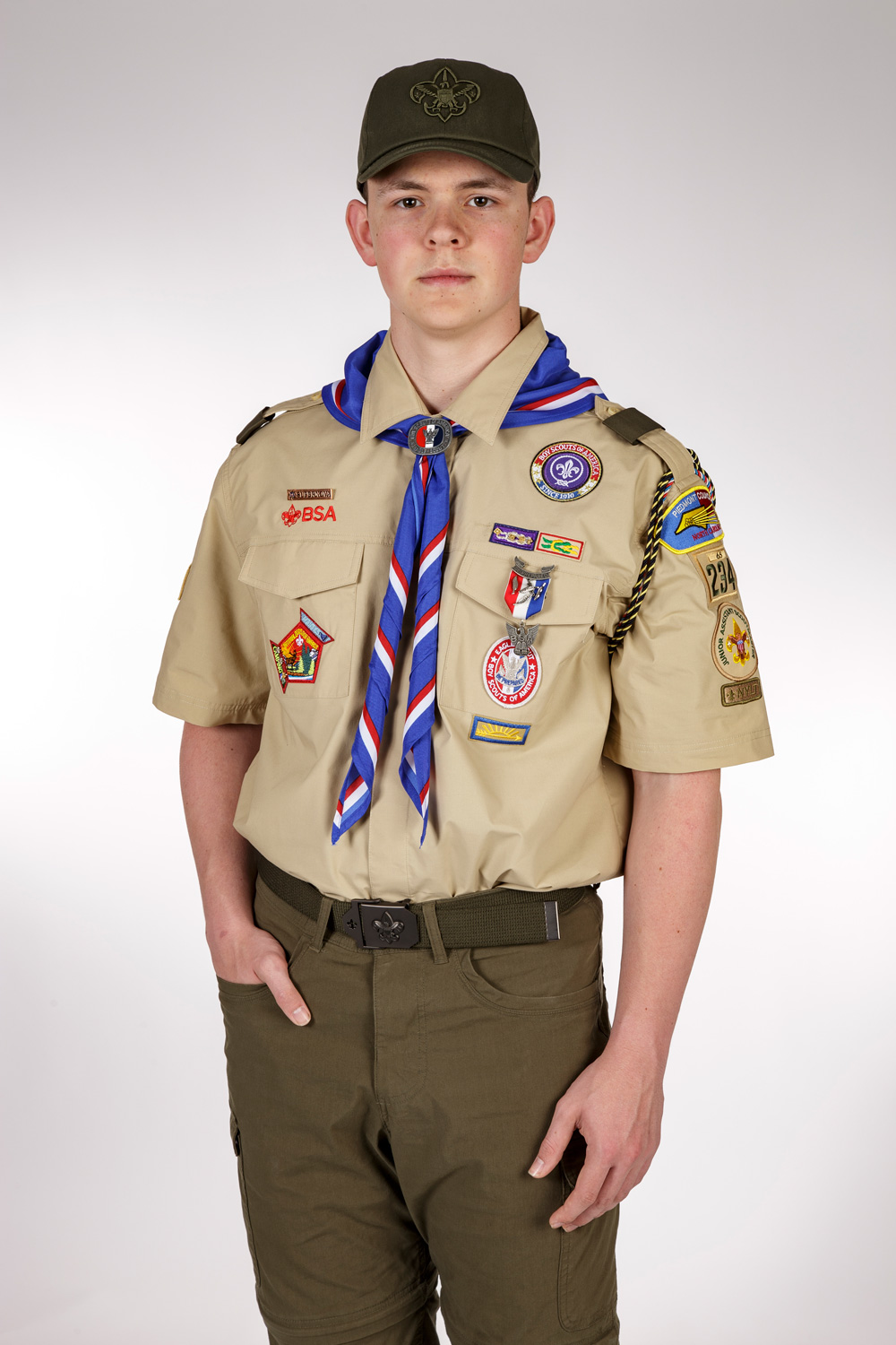 Scouts BSA Men's Uniform Shirt Short Sleeve Khaki - BSA CAC Scout Shop